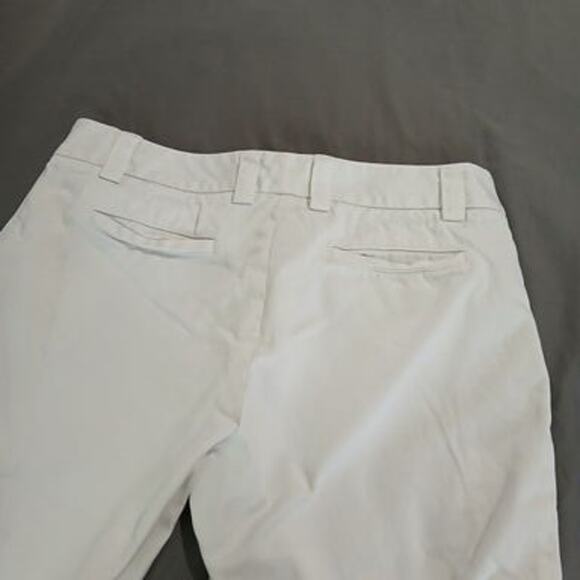 J. Crew Classic Twill Chino Favorite Fit White Petite 10 capris cropped cotton - Picture 6 of 8